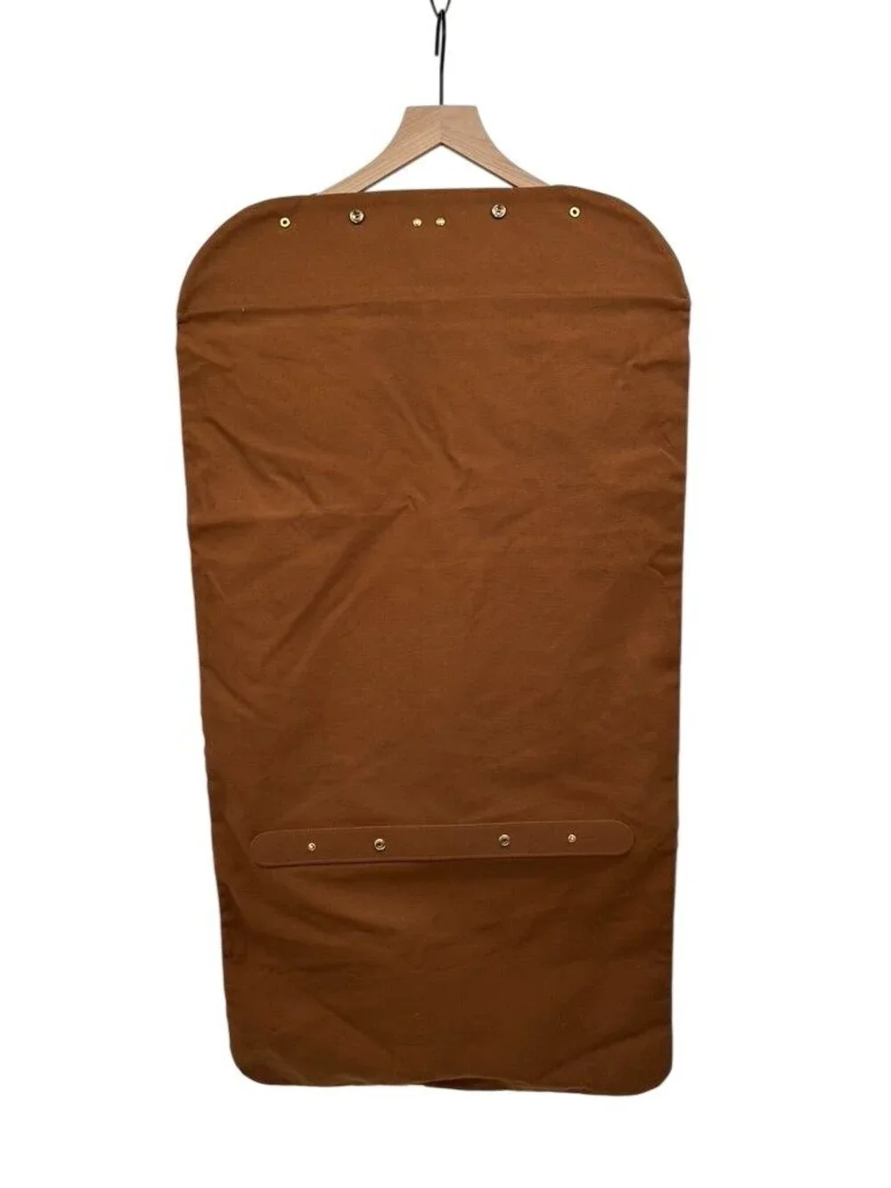 Louis Vuitton Brown Canvas Garment Bag With Gold Hardware & Zipper Closure